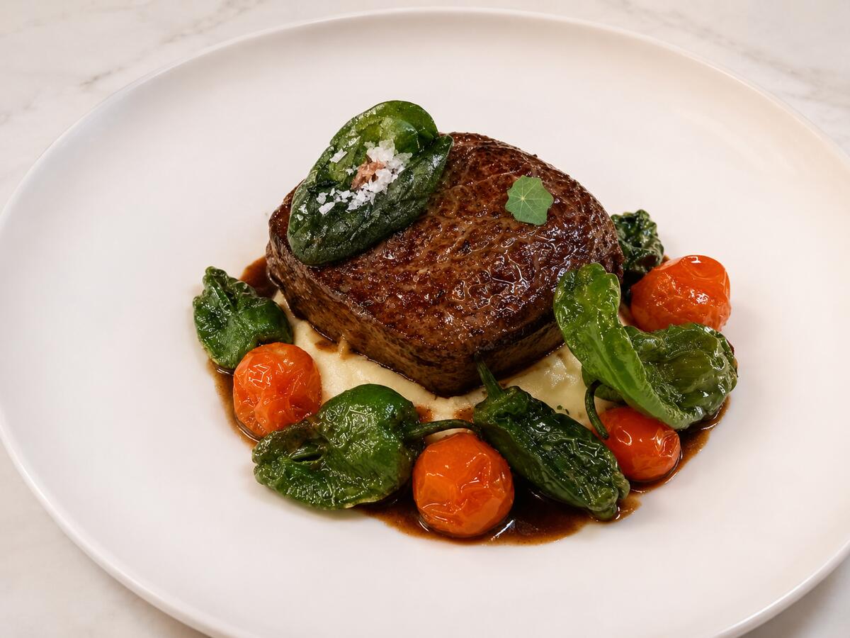 Uno de los platos de cuchara y brasa de Amorío